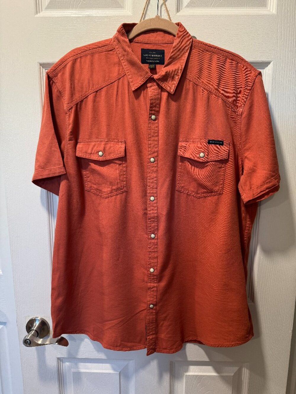 LUCKY BRAND Men's Short Sleeve Shirt Large NWT